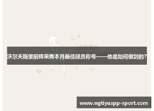 沃尔夫斯堡前锋荣膺本月最佳球员称号——他是如何做到的？