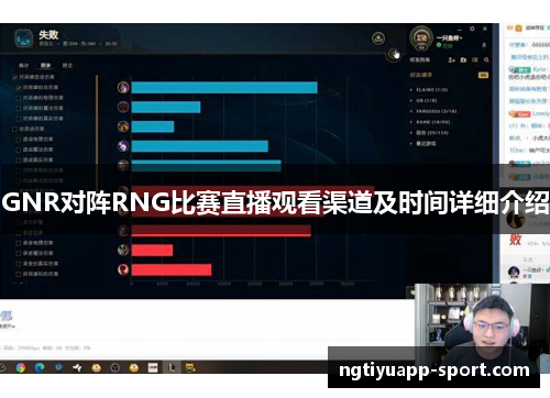 GNR对阵RNG比赛直播观看渠道及时间详细介绍